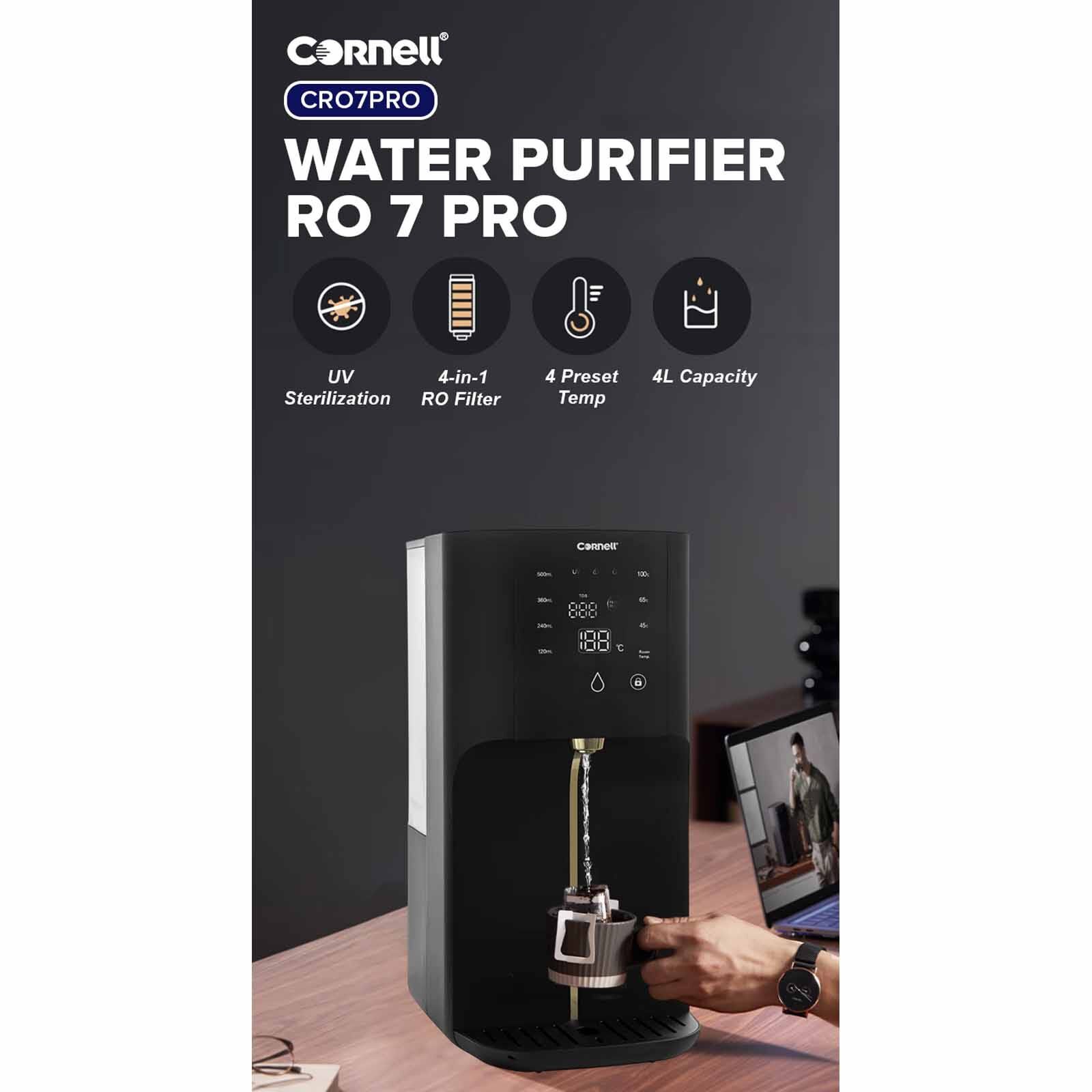CORNELL Water Purifier Ro 7 Pro (4.0l) - Black CRO7PRO - Image 7