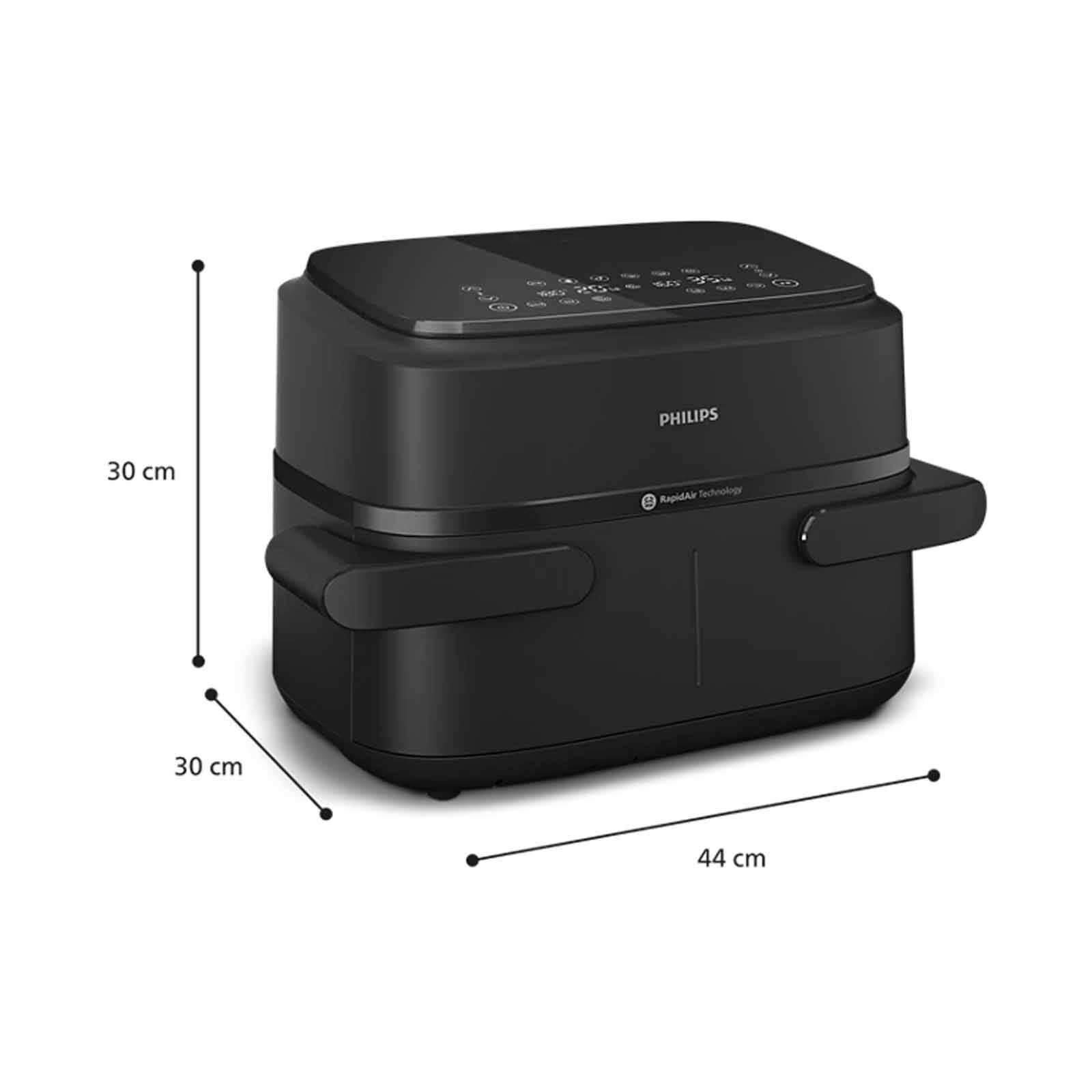 PHILIPS Series 1000 Airfryer Dual Basket (7.1l) NA150/09 - Image 5