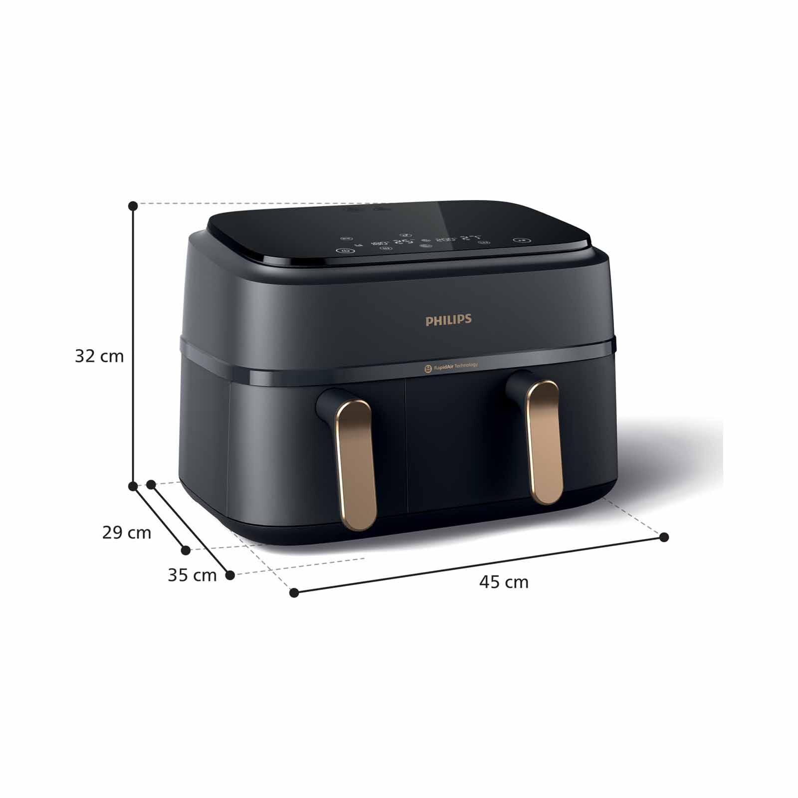 PHILIPS Series 3000 Airfryer Dual Basket (9.0l) NA352/00 - Image 2
