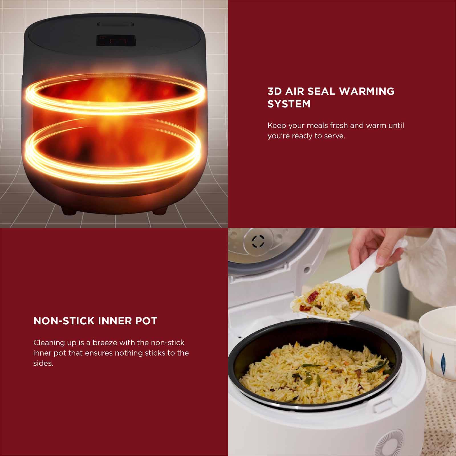 CUCKOO Cr06 Multi-cooker (6 Cups) - White CR-0675F - Image 3