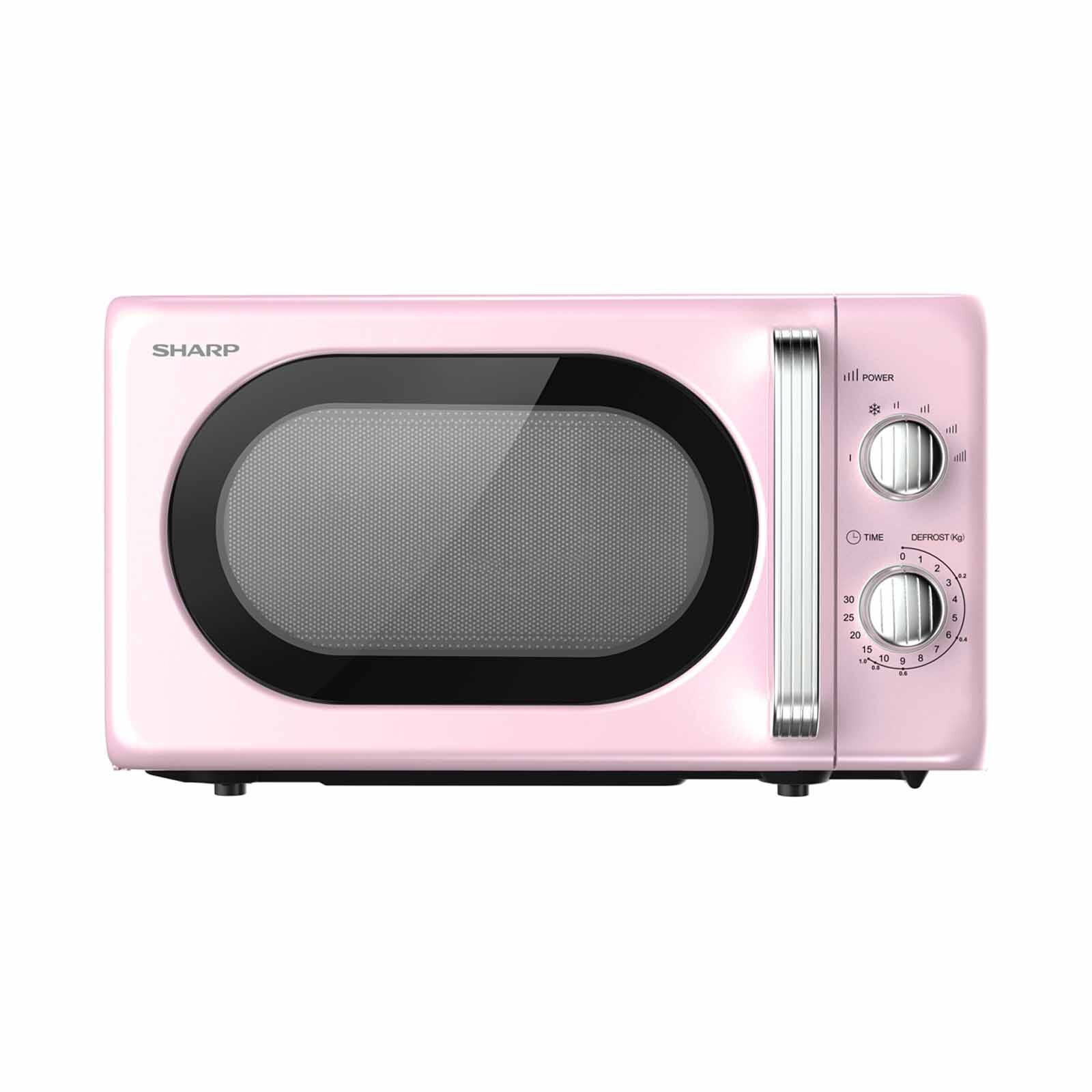 SHARP 20l Solo Retro Microwave Mechanical - Pink R-20SR-P - Image 2