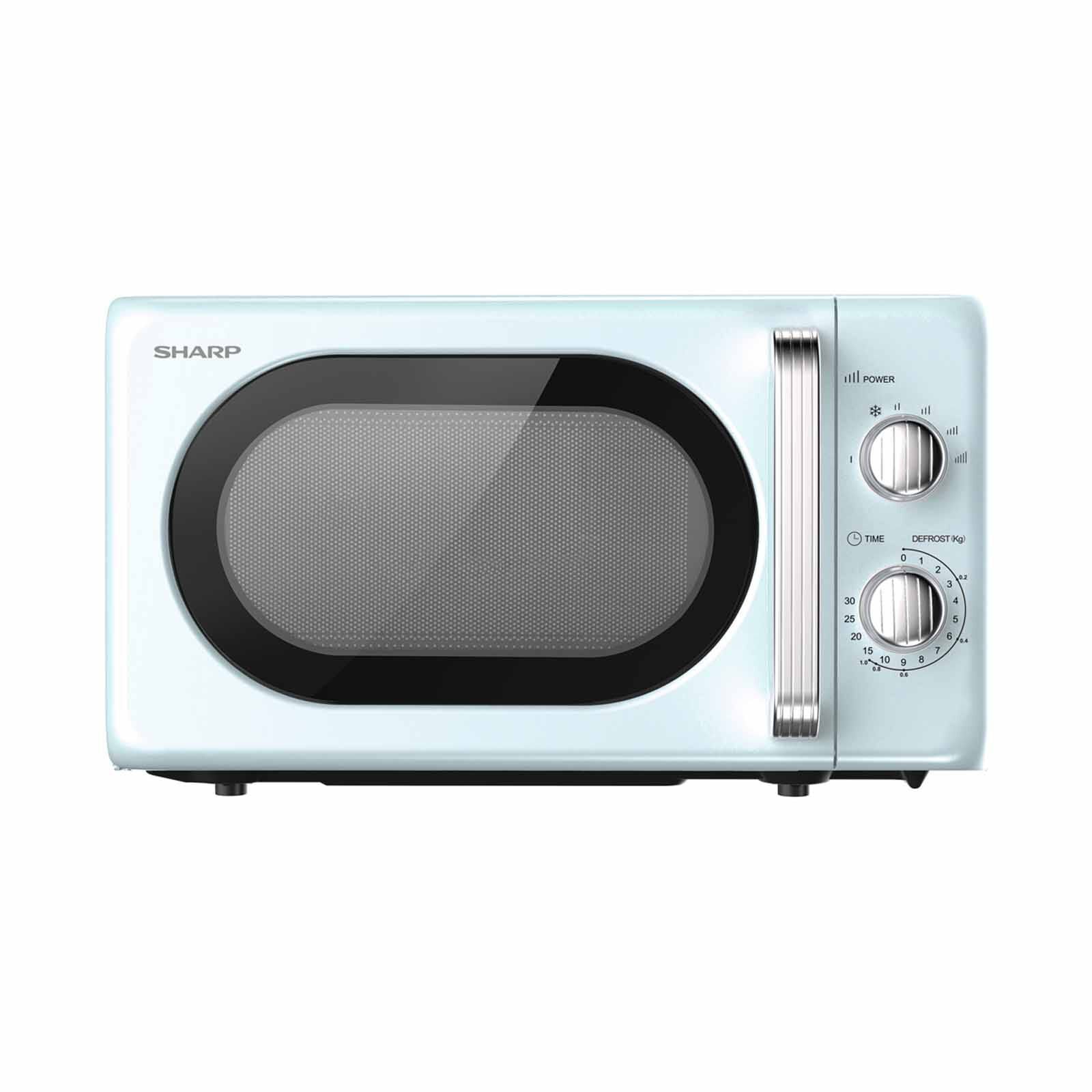 SHARP 20l Solo Retro Microwave Mechanical - Blue R-20SR-B - Image 2