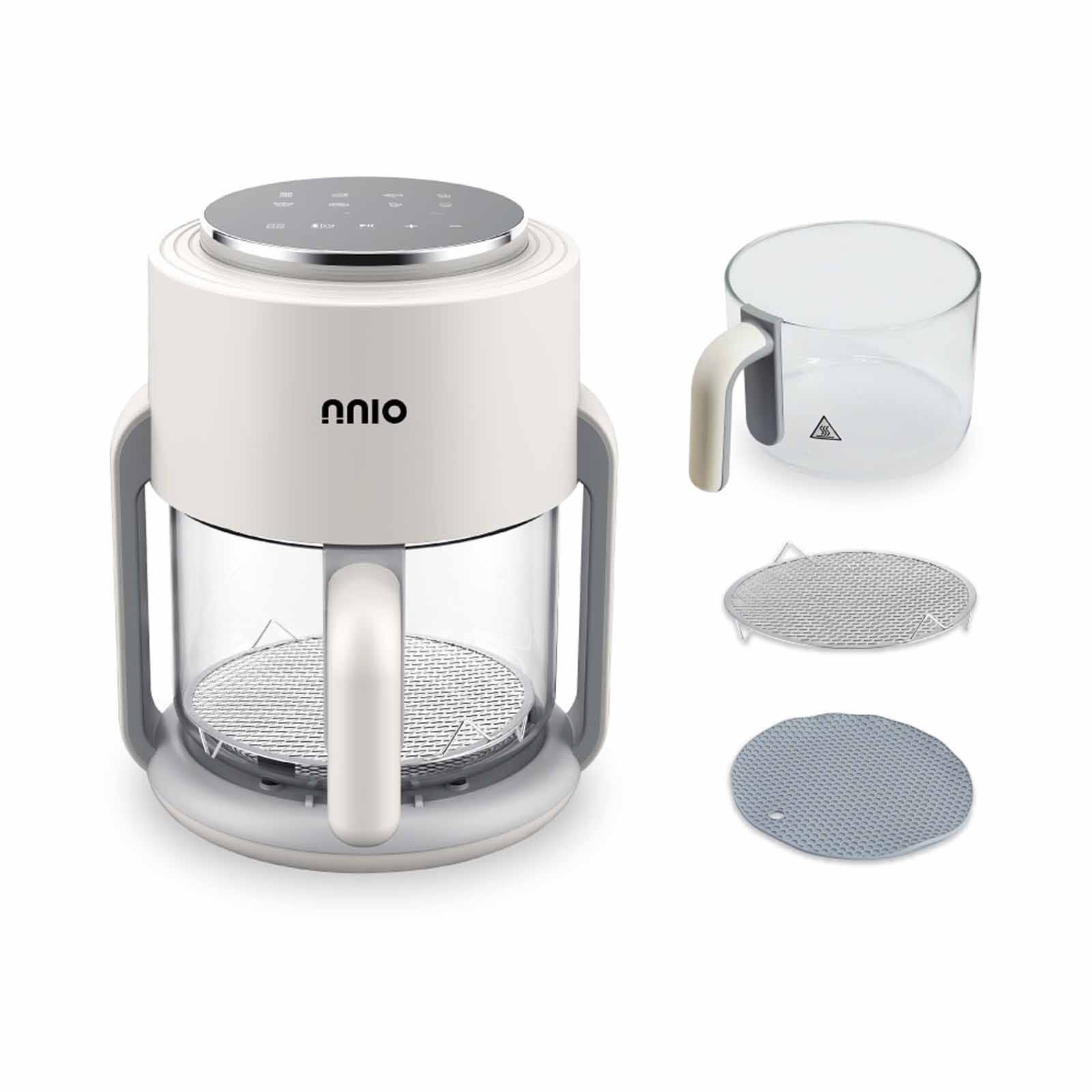 NNIO Digital Glass Air Fryer (4.0l) - White N4090GAF - Image 3