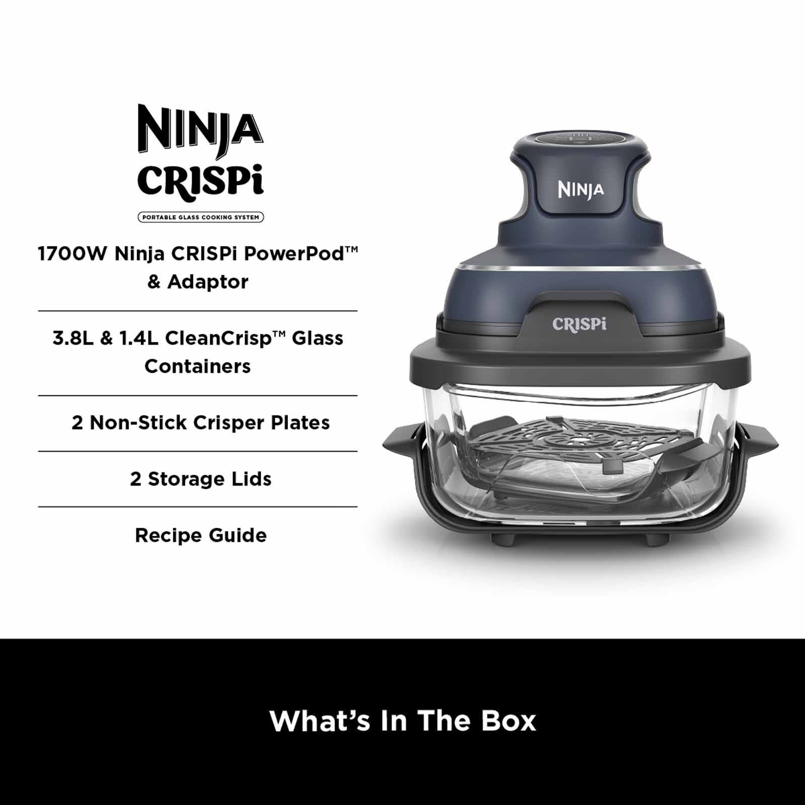 NINJA Crispi Portable Air Fryer (3.8l) - Stone FN101SMST - Image 16