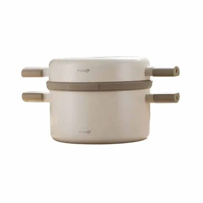 LA GOURMET Shogun Omni Gourmet 24cm Beige Multi-function Ceramic Cookware Set LGSNOI434111
