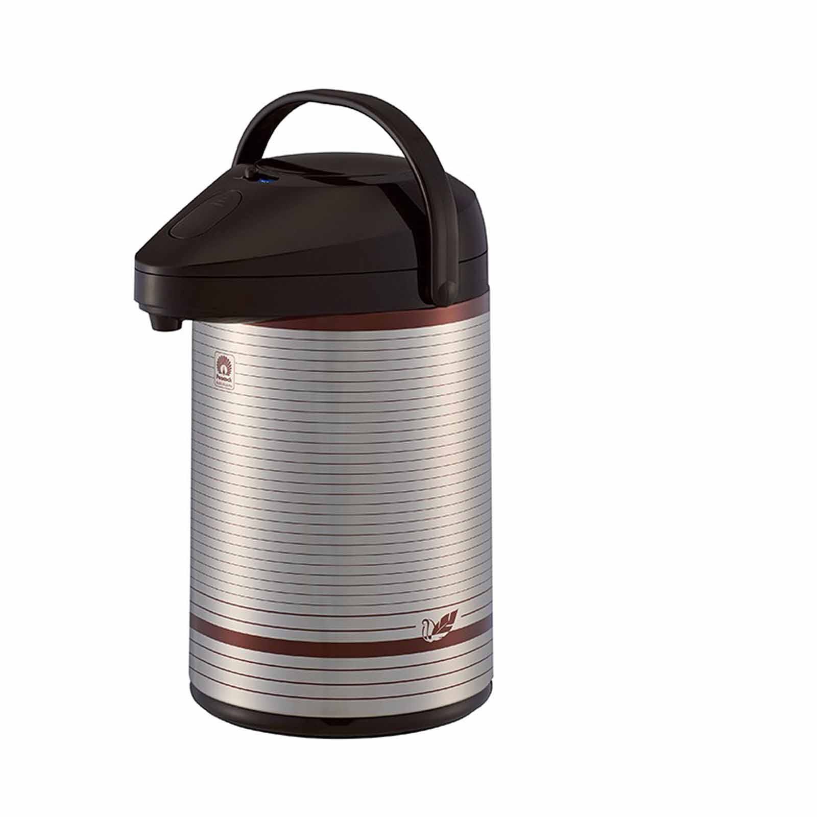 PEACOCK Glass Linded Airpot (2.2l) - Brown MPP-22S (BR)