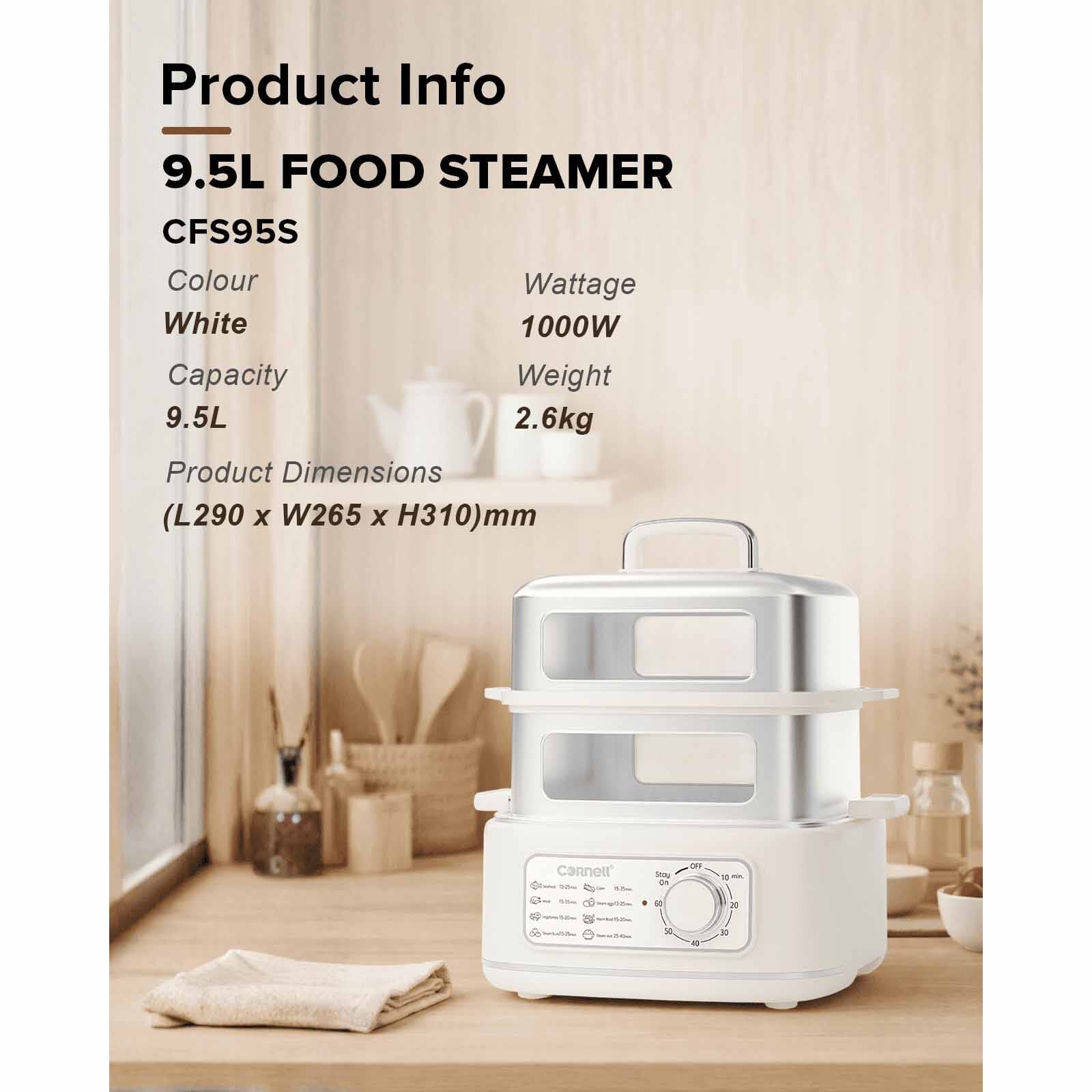 CORNELL Food Steamer (9.5l) CFS95S - Image 11