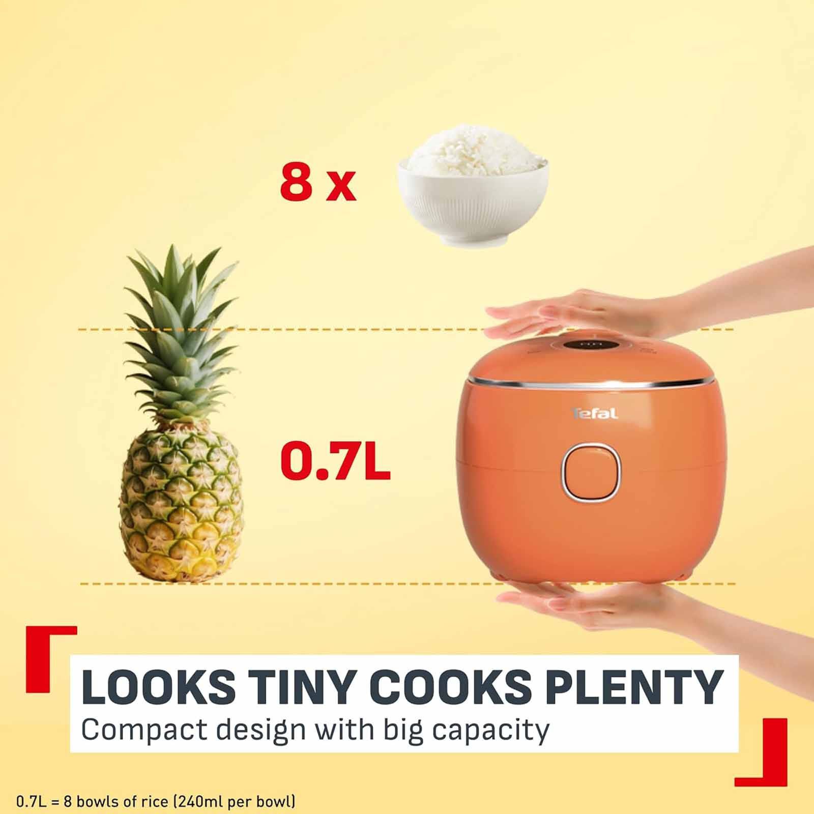 TEFAL Pop Fuzzy Logic Rice Cooker (0.7l) - Nest RK5352 - Image 6