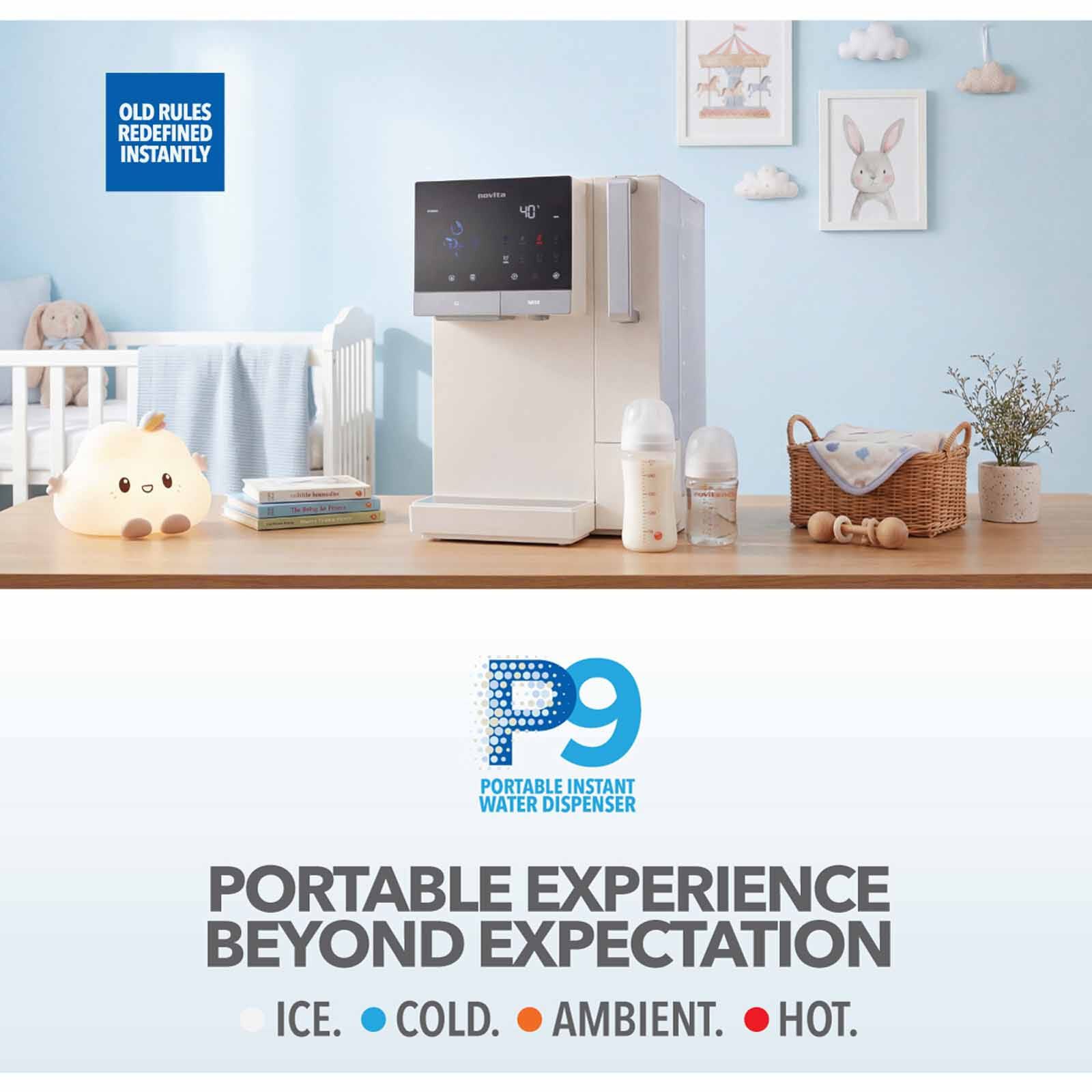 NOVITA Instant Hot/cold Dispenser With Ice Maker - Opaline Beige P9 HYDROPURE - OPALINE BEIGE - Image 5