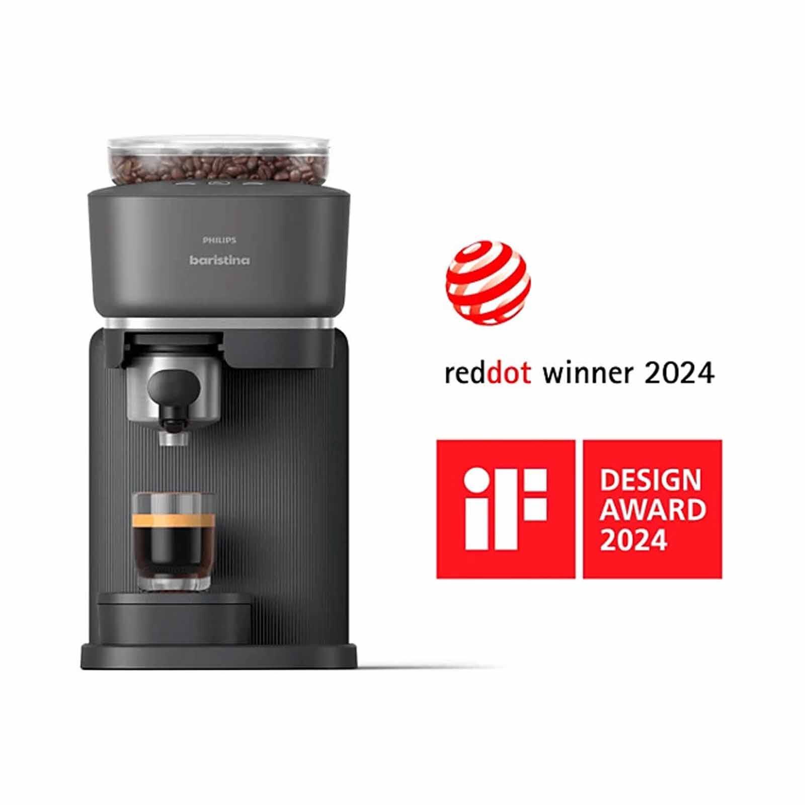 PHILIPS Baristina Espresso Machine - Black Grey BAR300/60 - Image 3