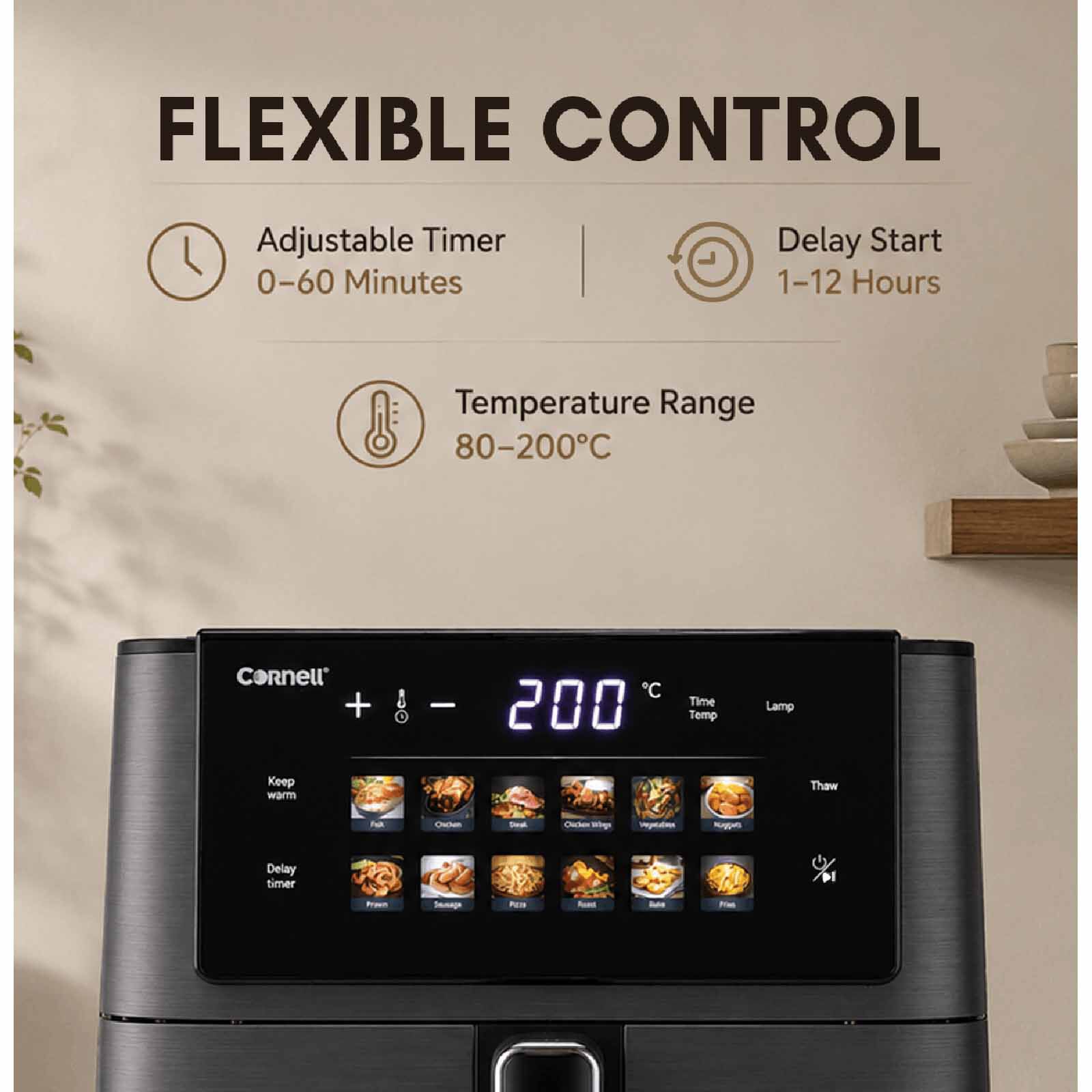 CORNELL Air Fryer (7.0l) CAFS77L - Image 8