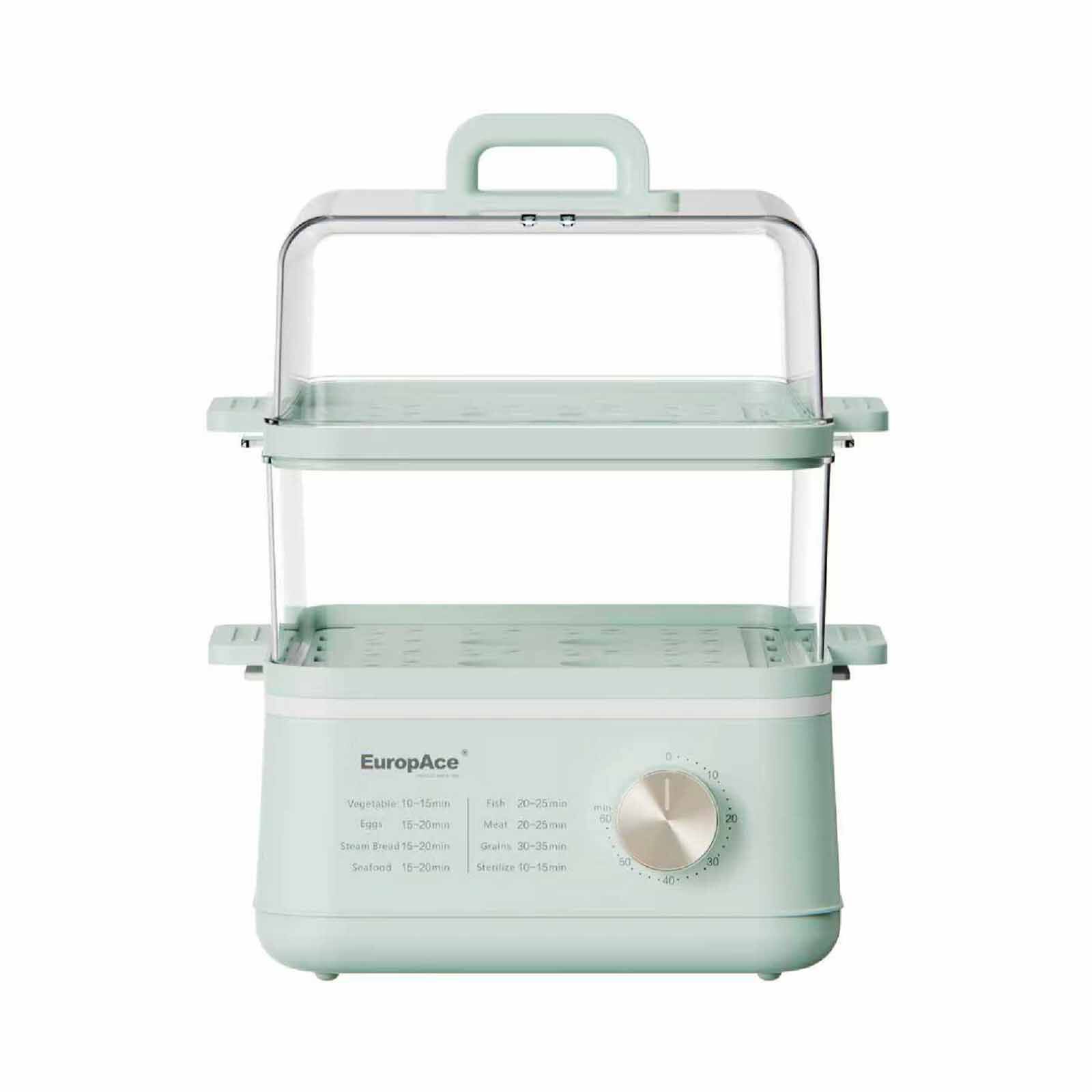 EUROPACE Two-tier Food Steamer (12l) - Green EFS3122BGN
