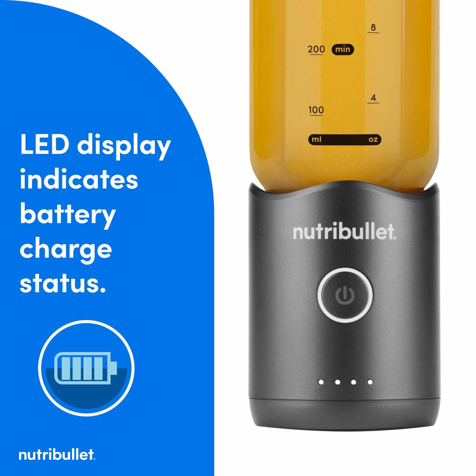 NUTRIBULLE Flex Portable Blender - Gun Metal NBP013GM - Image 6