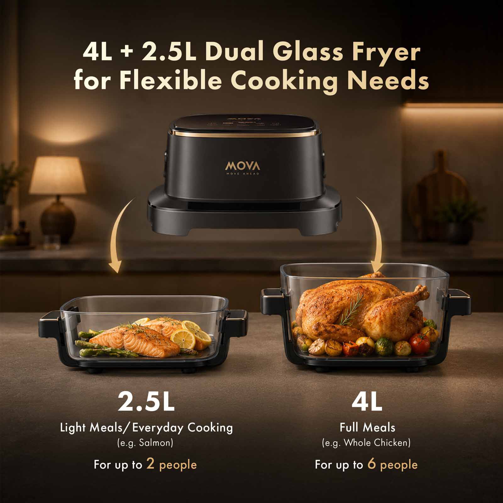 MOVA Aeroglass Air Fryer (4.0l) MV-AF20PROAF - Image 9