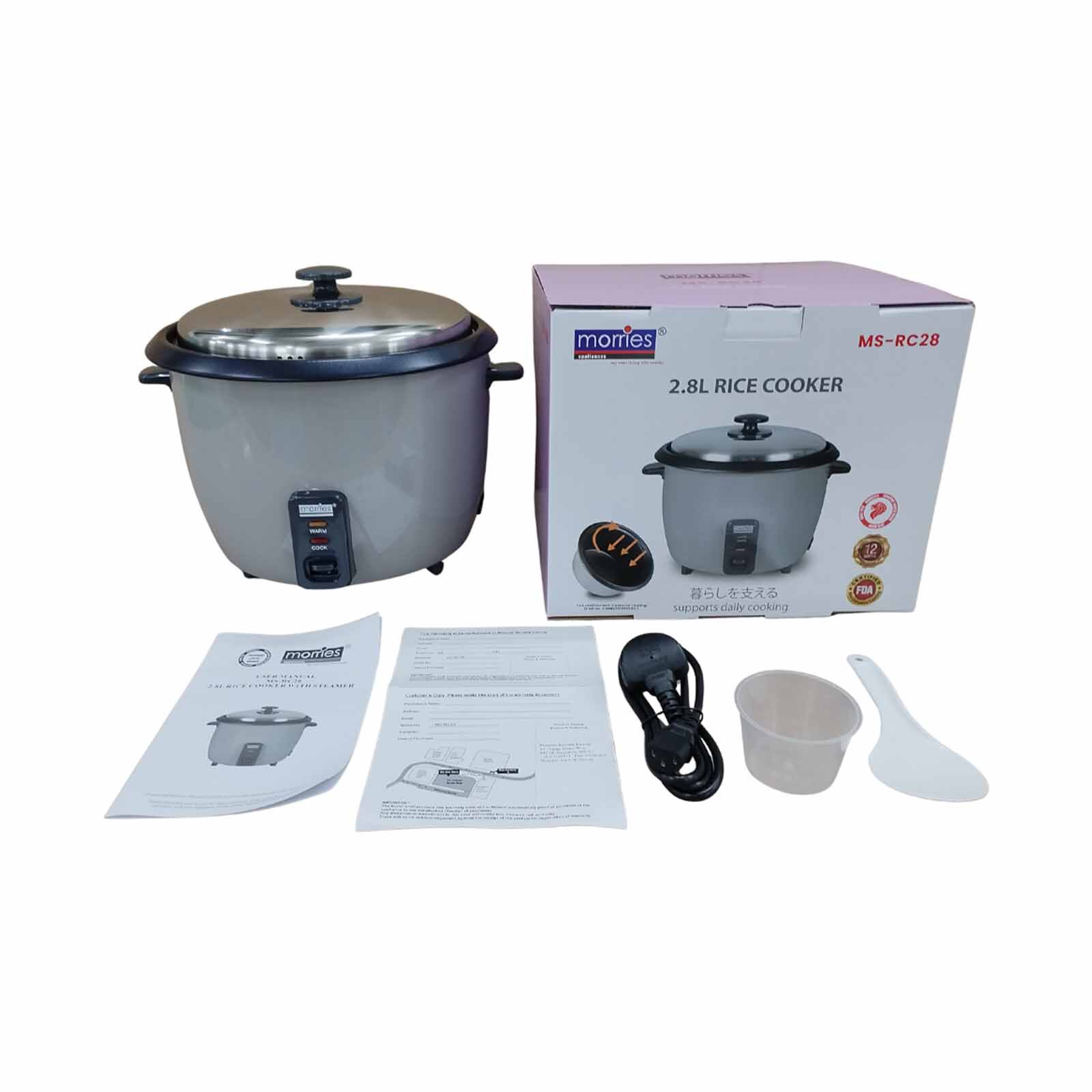MORRIES Rice Cooker (2.8l) MS-RC28 - Image 7