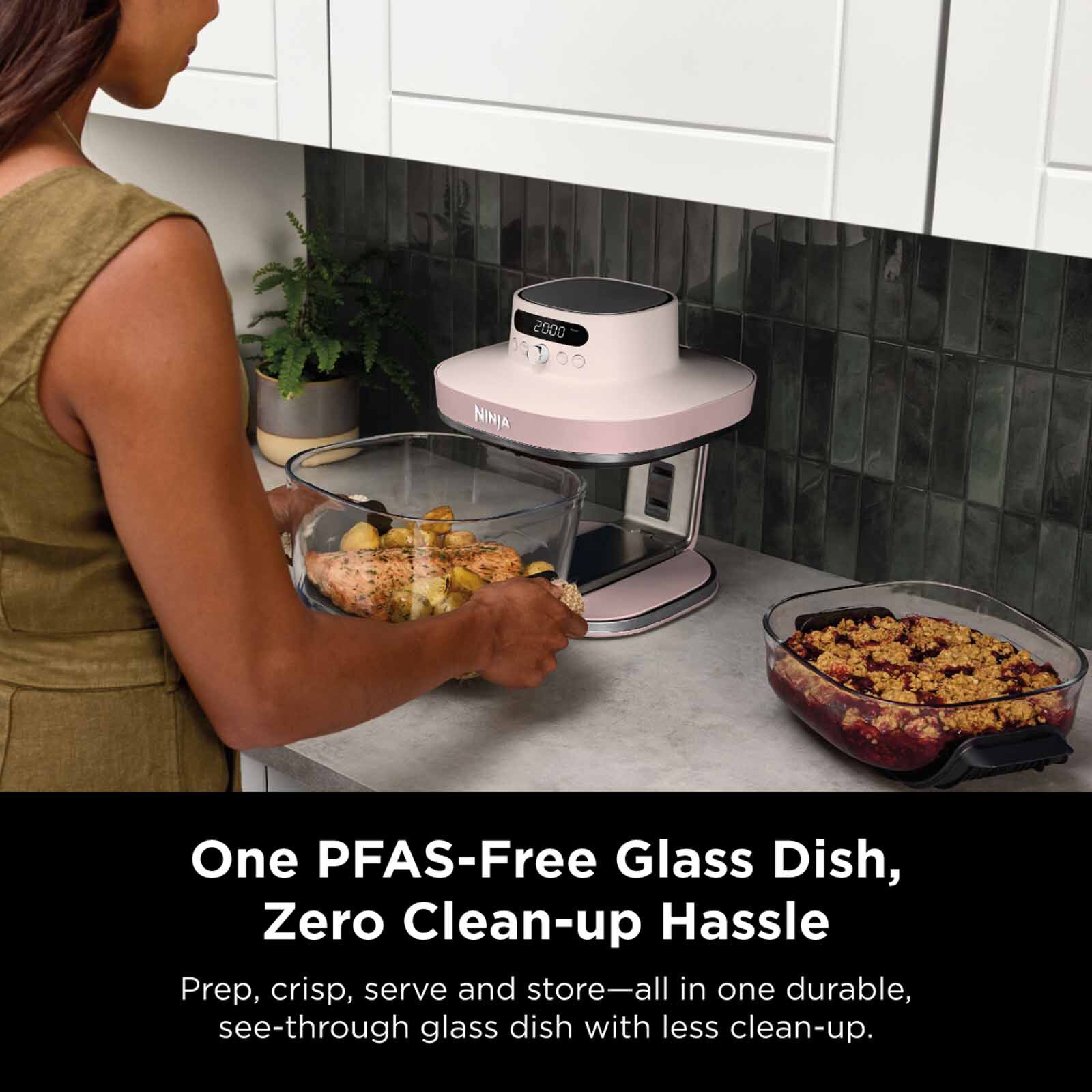 NINJA Crispi Pro Countertop Glass Air Fryer - Cyberspace AS101SMBL - Image 14