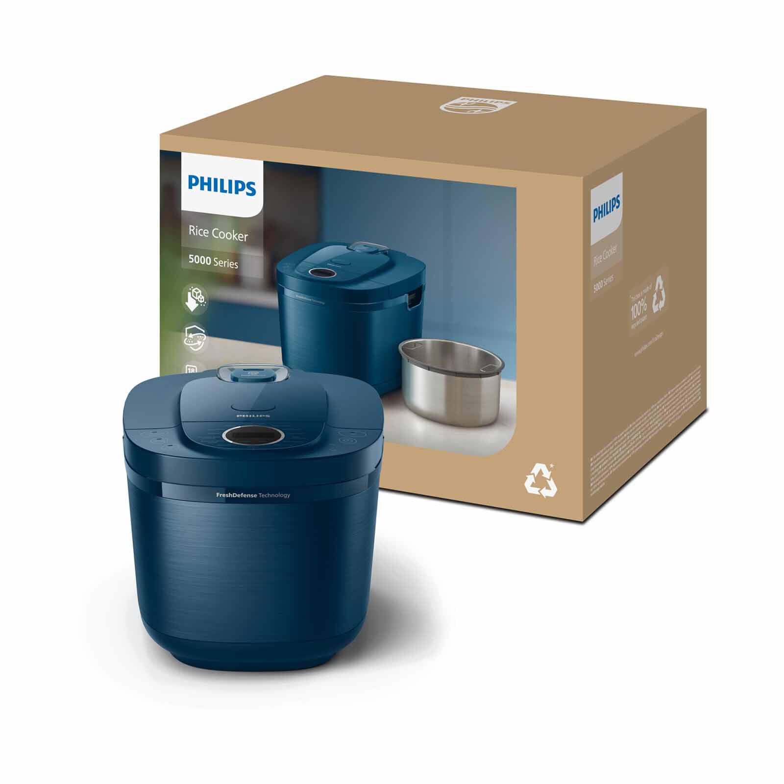 PHILIPS Series 5000 Low Carb Rice Cooker (1.8l) HD4814/50 - Image 4