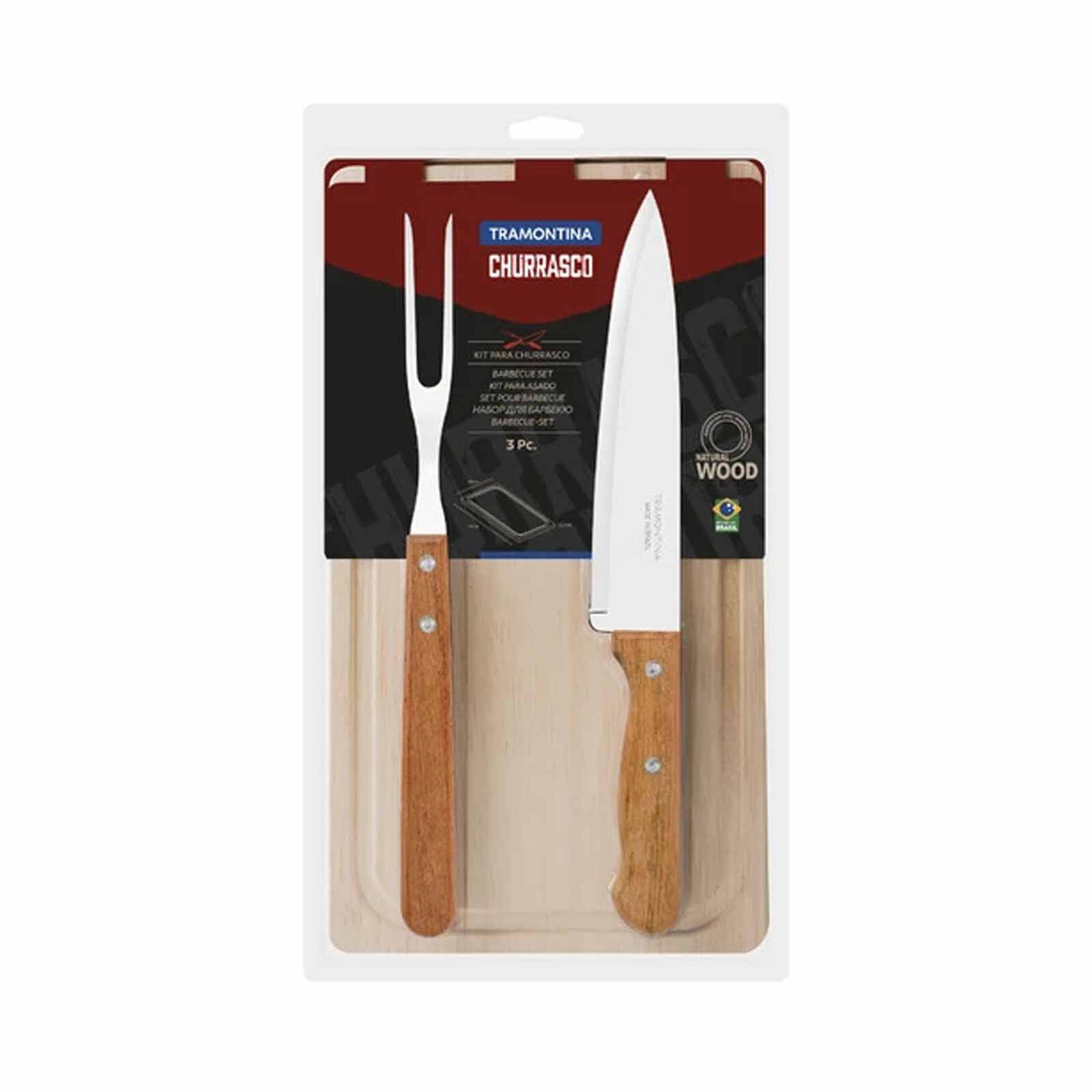 TRAMONTINA Churrasco Barbecue Set, 3 Pcs, Stainless Steel 22399036 - Image 2